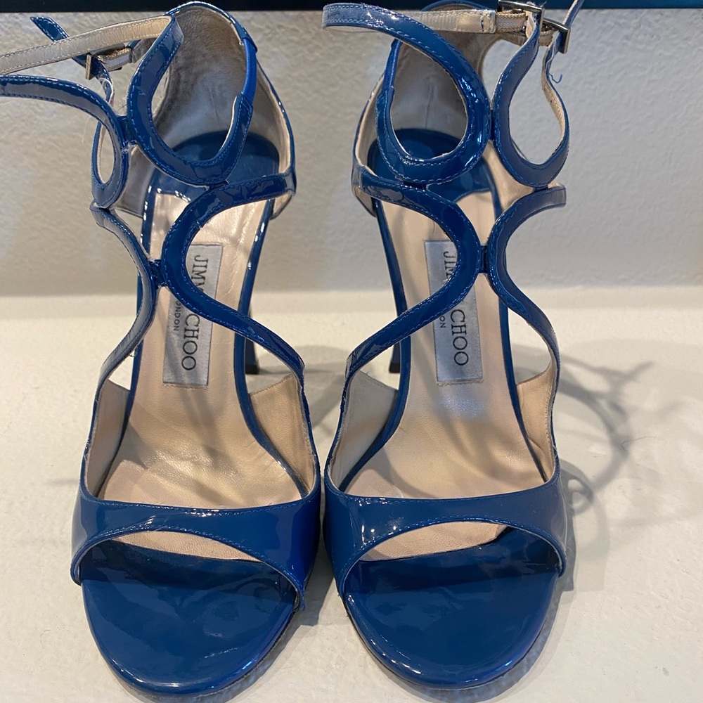 Jimmy Choo Lang 100 Patent Sandal